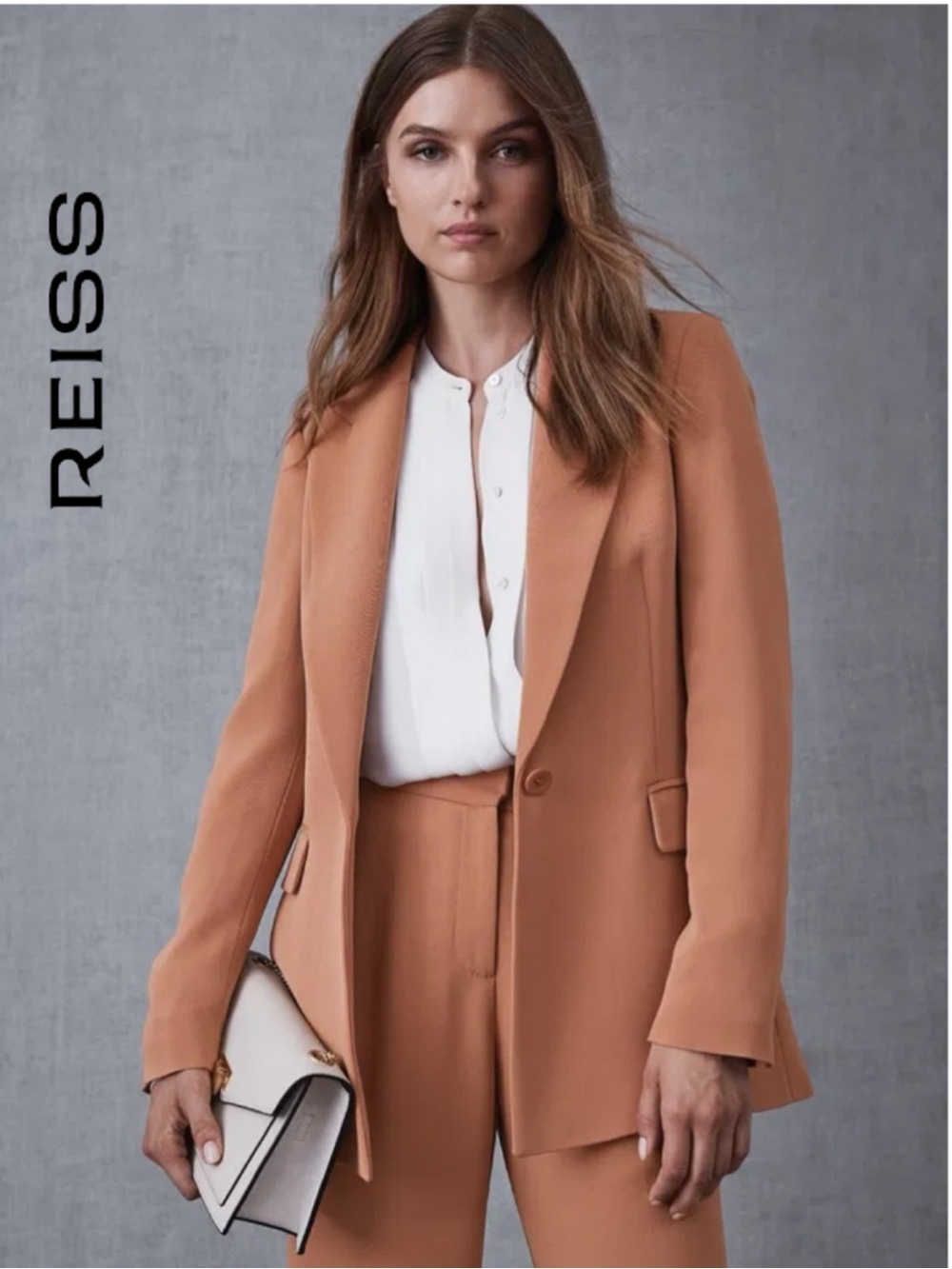 Reiss Nuria Tailored Slim Cut Designer Blazer Suit Jacket